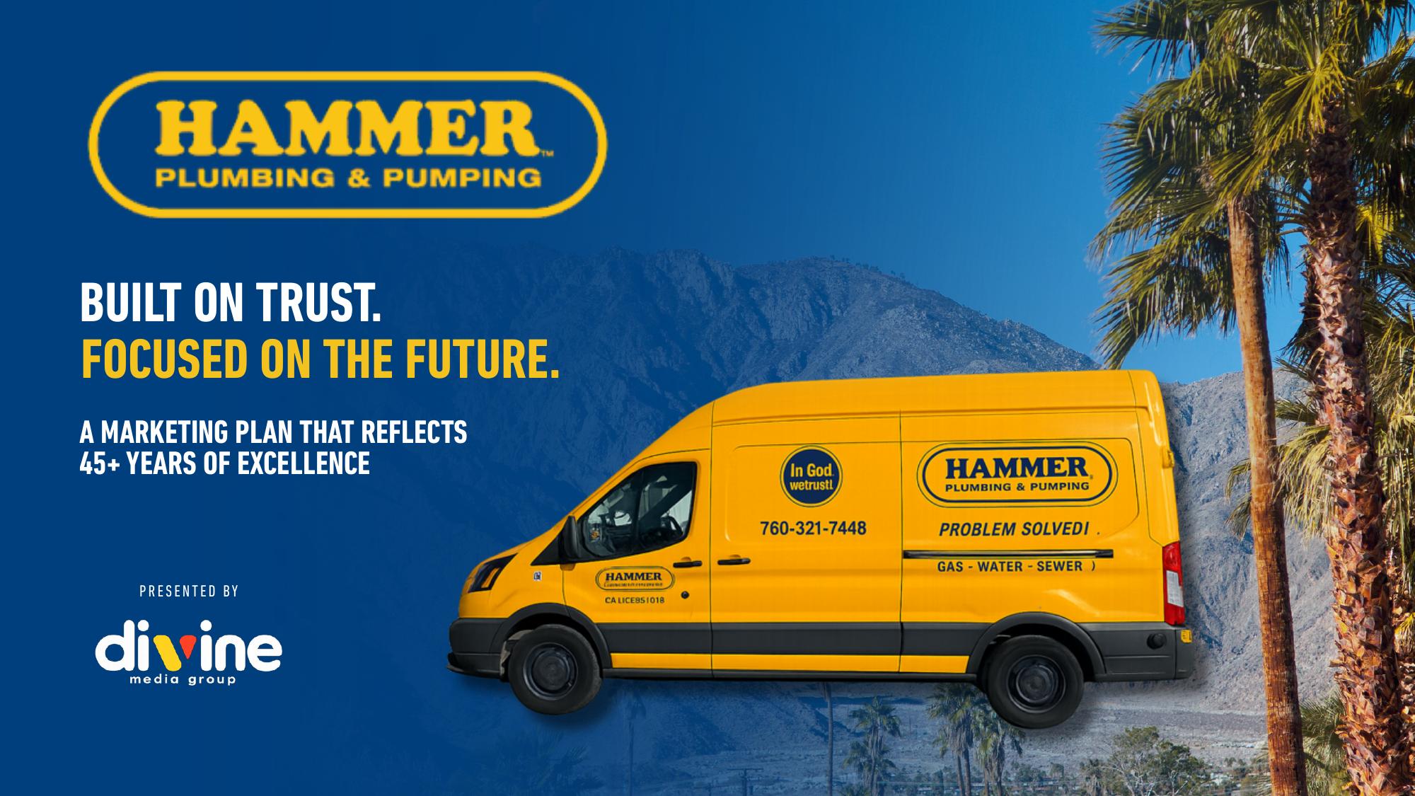 Hammer Plumbing & Pumping campaign proposal — page 1