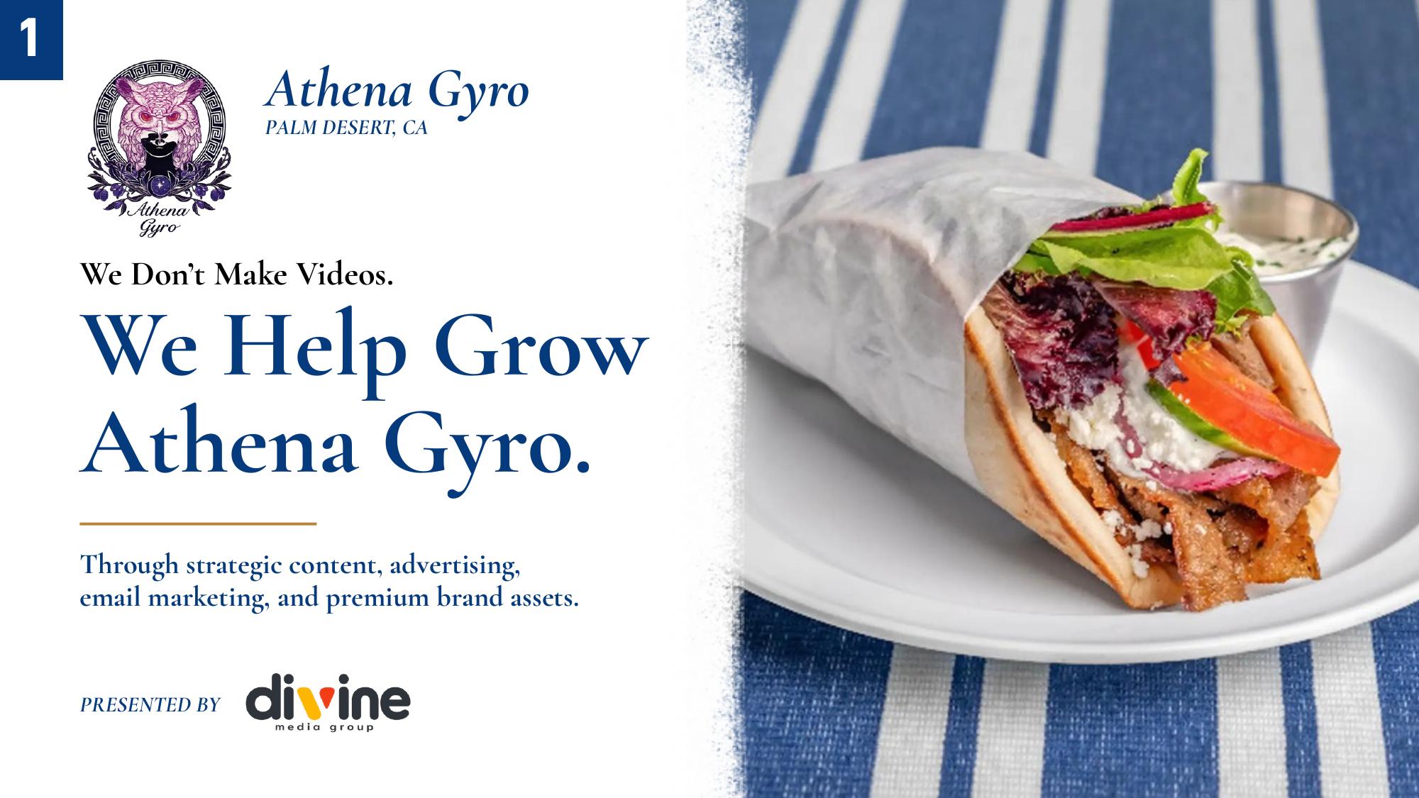 Athena Gyro campaign proposal — page 1