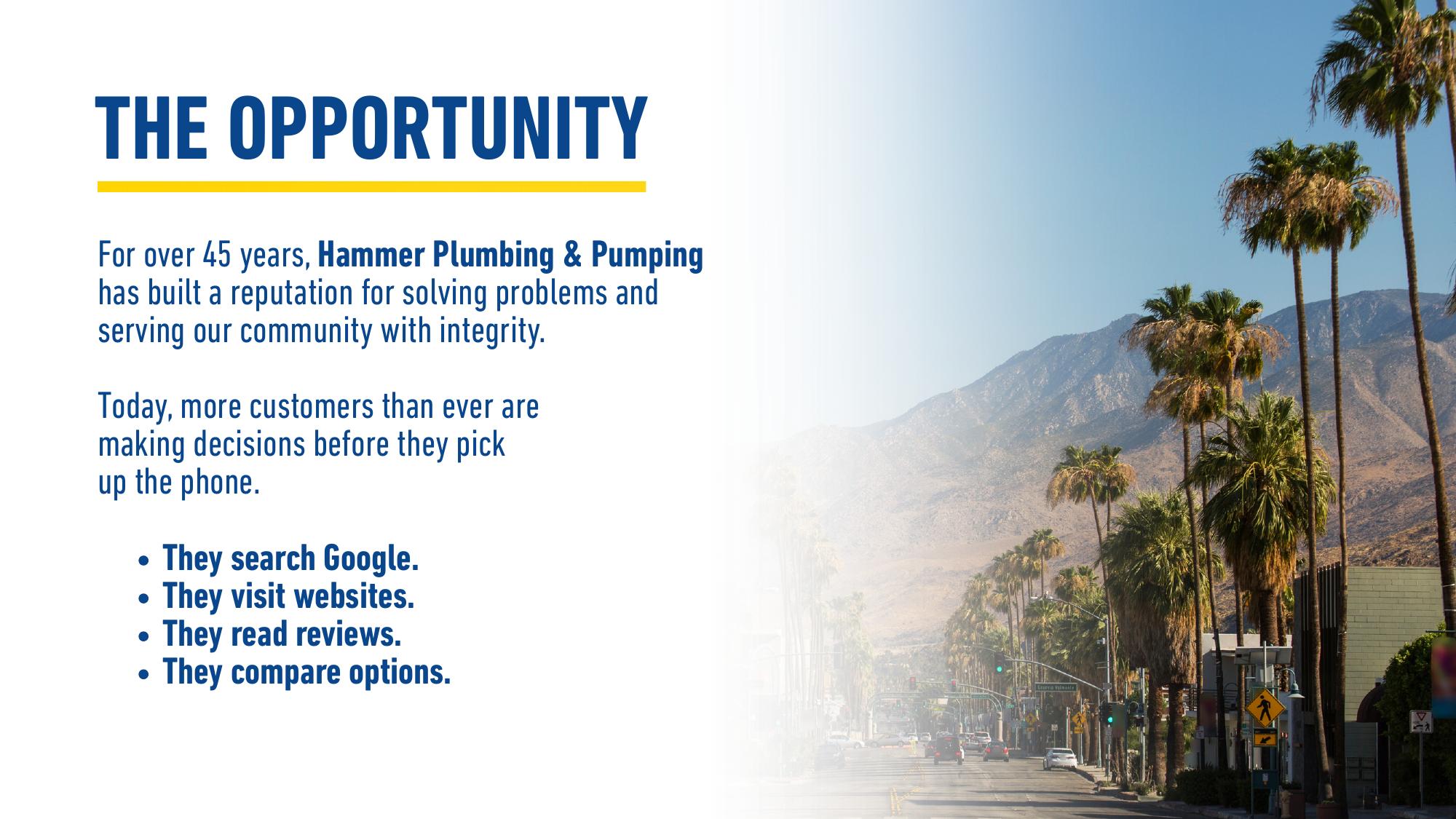 Hammer Plumbing & Pumping campaign proposal — page 2